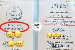 Câu chuyện kỳ lạ về tấm thiệp mời dự lễ 'trở về từ cõi chết'