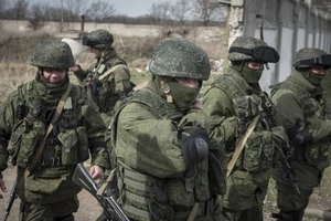 Binh sĩ Nga hiện diện trên bán đảo Crimea hồi tháng 8-2019. Ảnh: THE NEW YORK TIMES