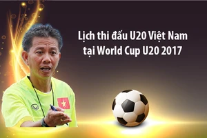 Lịch thi đấu của U20 Việt Nam tại U20 World Cup 2017