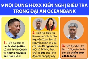 9 nội dung HĐXX kiến nghị điều tra trong vụ OceanBank