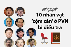 Infographic: 10 nhân vật ‘cộm cán’ ở PVN bị điều tra