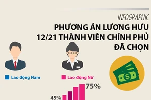 Phương án lương hưu 12/21 thành viên chính phủ đã chọn