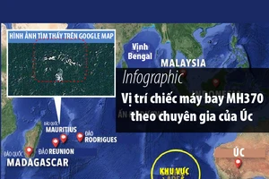  Vị trí MH370 theo chuyên gia của Úc