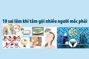 10 sai lầm khi tắm gội nhiều người mắc phải