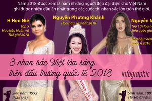 3 nhan sắc Việt tỏa sáng trên đấu trường quốc tế 2018