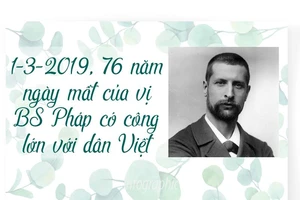 76 năm ngày mất của vị BS Pháp có công lớn với dân Việt