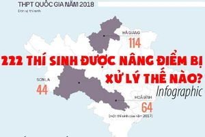 222 thí sinh được nâng điểm bị xử lý thế nào?