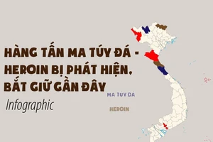 Hàng tấn ma túy đá, heroin bị bắt giữ 