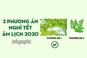 Hai phương án nghỉ tết Âm lịch 2020