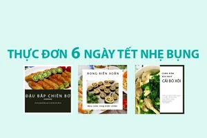 Thực đơn 24 món cho 6 ngày tết nhẹ bụng, không sợ tăng cân