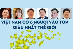 6 tỉ phú USD người Việt vào top giàu nhất thế giới