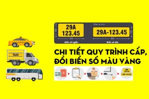 Chi tiết quy trình cấp, đổi biển số màu vàng