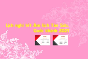 Lịch nghỉ tết Âm lịch 7 ngày và Quốc khánh 4 ngày năm 2021