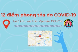 Vị trí 12 điểm phong tỏa do COVID-19 ở TP.HCM mới nhất