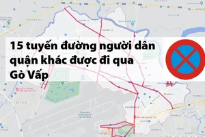 Sơ đồ các tuyến đường ở Gò Vấp, quận 12 người dân được đi qua