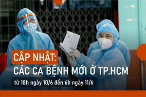Infographic: Ca bệnh mới ở TPHCM tính đến sáng 11-6