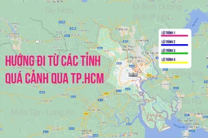11 lộ trình chi tiết phương tiện từ các tỉnh được đi qua TP.HCM từ 9-7