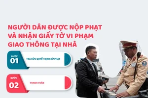 Người dân được nộp phạt và nhận giấy tờ vi phạm giao thông tại nhà