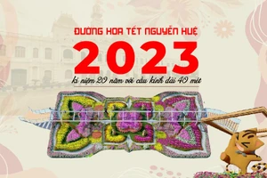 Đường hoa Tết Nguyễn Huệ 2023 kỉ niệm 20 năm với cầu kính dài 40 m lần đầu có mặt