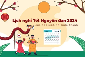 Lịch nghỉ Tết Nguyên đán 2024 của học sinh 44 tỉnh, thành
