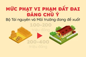 Những mức phạt vi phạm đất đai đáng chú ý Bộ đang lấy ý kiến