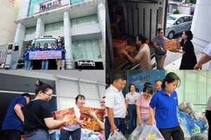 Chuyến xe nghĩa tình của báo Pháp Luật TP.HCM đến với đồng bào miền Trung