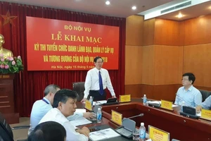 Thi tuyển chức danh lãnh đạo ở Bộ Nội vụ diễn ra như thế nào?