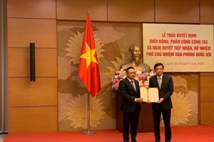 Ông Trần Sỹ Thanh giữ chức Phó Chủ nhiệm Văn phòng Quốc hội