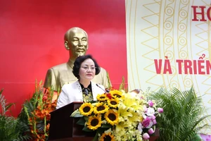 Thứ trưởng Bộ Nội vụ Phạm Thị Thanh Trà. Ảnh: THANH TUẤN