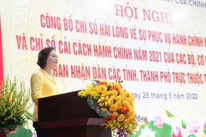 Bộ Tư pháp, TP Hải Phòng đứng đầu về cải cách hành chính năm 2021