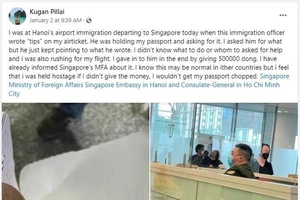 Đã xác định nhân viên xuất nhập cảnh bị tố vòi tiền du khách ở sân bay Nội Bài