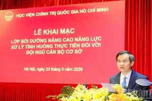 Nâng cao năng lực xử lý tình huống thực tiễn đối với cán bộ cơ sở