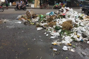 Chợ và nỗi lo về rác thải 