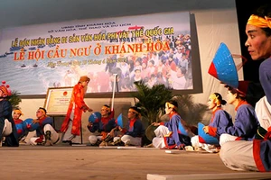 Lễ hội cầu ngư nhận bằng di sản văn hóa cấp quốc gia