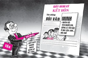 Nhầm tên chồng trong giấy kết hôn