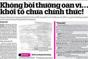 Đã khởi tố sai thì phải bồi thường 