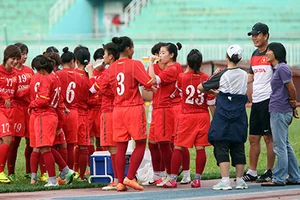 Tuyển nữ VN chuẩn bị Asian Cup 2014: Tập sút 11 m