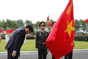 Quân đoàn 4 đón nhận huân chương Hồ Chí Minh 