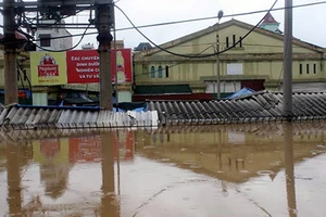 Nhiều nơi ngập nặng sau bão số 2