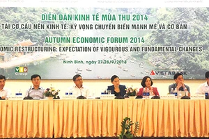 Diễn đàn kinh tế mùa thu 2014: Kinh tế VN ‘vật vã’ để đi lên