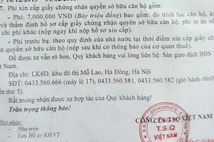 Hà Nội thanh tra về nghi vấn ‘bôi trơn’ giấy đỏ