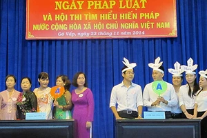 Hội thi cán bộ gương mẫu chấp hành pháp luật