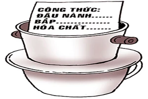 Xưởng cà phê toàn hột bắp, đậu nành