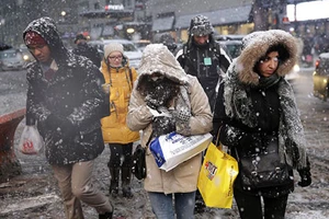 New York tê liệt trong bão tuyết