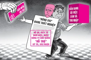 Giả thất nghiệp rút tiền trợ cấp