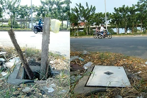 Hố ga đã có nắp đậy