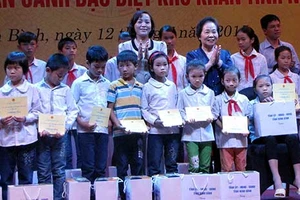 Phó Chủ tịch nước Nguyễn Thị Doan thăm, tặng quà người có công