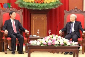 Tổng Bí thư tiếp phó thủ tướng Trung Quốc
