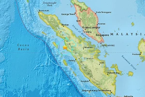 Động đất tại Indonesia, không có cảnh báo sóng thần