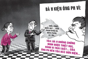 Đi kiện vì bị phun nước bọt vào mặt